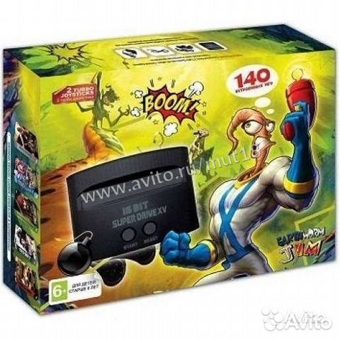 Приставка Сега Sega Earthworm Jim 140 игр