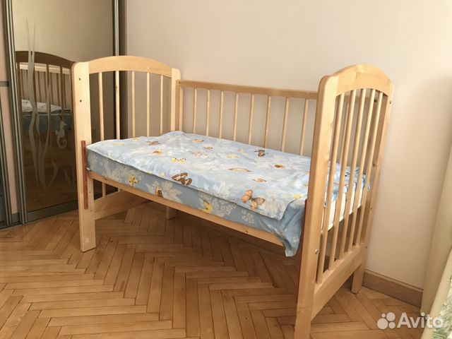 Кроватка детская, массив березы Кроватка детская, массив березы