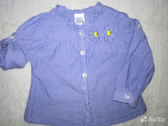 Рубашка Zara р74 блузка