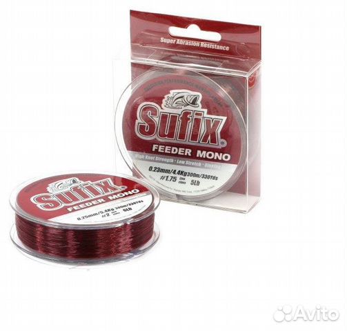 Леска Sufix Feeder Mono Burgundy 150м