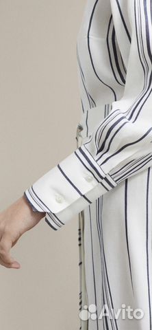 Платье льняное в полоску Massimo Dutti Платье льняное в полоску Massimo Dutti