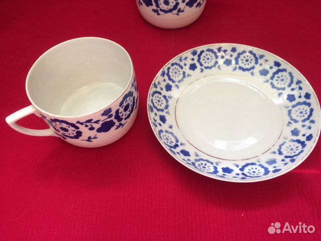 Чайная пара чашек Блюдце Вербилки СССР винтаж Чайная пара чашек Блюдце Вербилки СССР винтаж