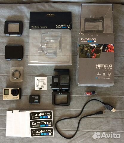 GoPro Hero 4 Silver + кейс Blackout Housing GoPro Hero 4 Silver + кейс Blackout Housing