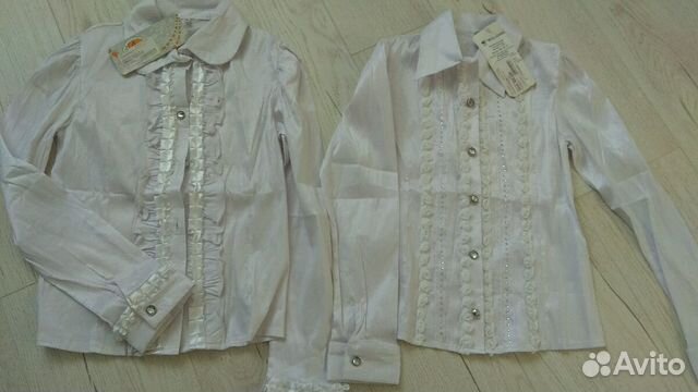Блузы школьные новые