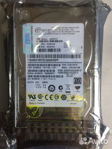 Жесткий диск IBM 160GB 2.5 SATA HDD 42D0748