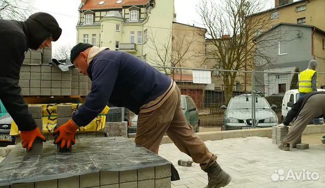 Укладка тротуарной плитки, в сжатые сроки Укладка тротуарной плитки, в сжатые сроки