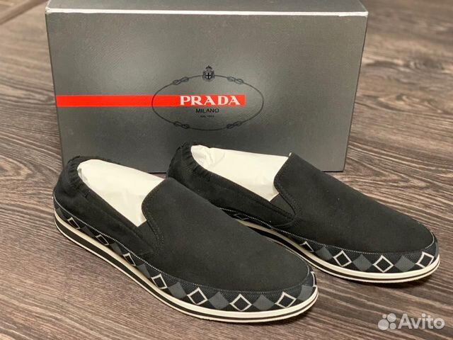Слипоны Prada. новые. Оригинал Слипоны Prada. новые. Оригинал