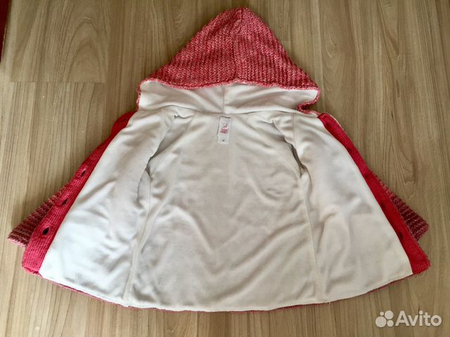 Детское вязаное пальто с блестящей нитью Baby Club Детское вязаное пальто с блестящей нитью Baby Club