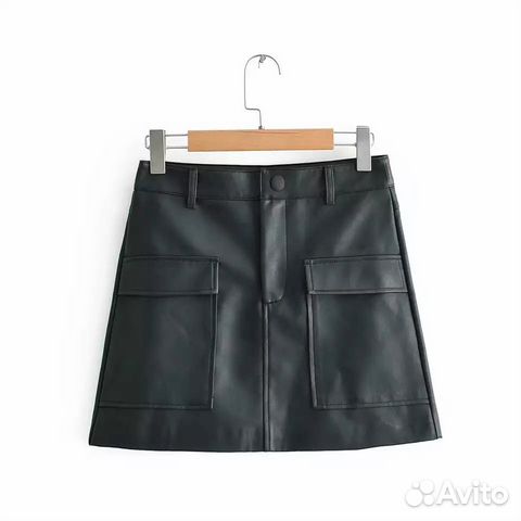 Юбка кожаная zara