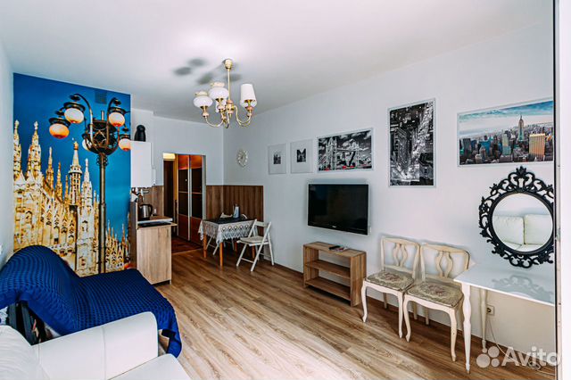 

Квартира-студия, 25 м², 2 кровати