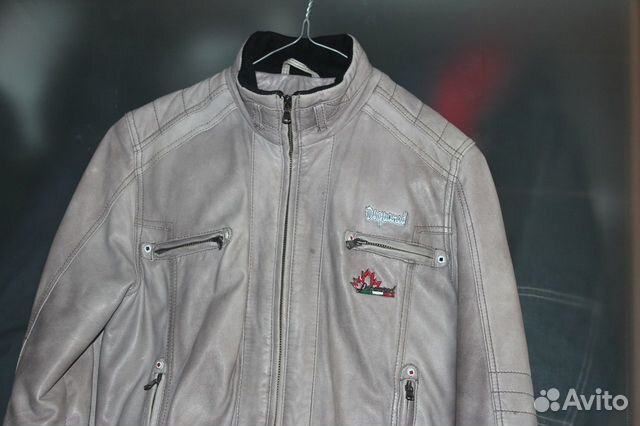 Шикарная кожаная куртка Dsquared оригинал
