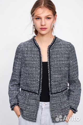 Пиджак твидовый Zara