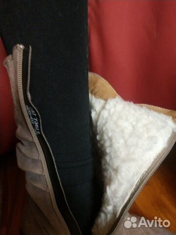 Сапоги зимние кожа мех