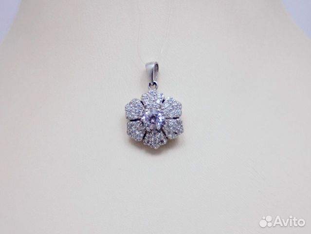 Серебряный кулон С цирконом 3,50 грамм Серебряный кулон С цирконом 3,50 грамм