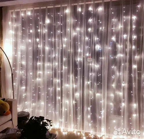 Гирлянда занавес гирлянда штора 3х3 м