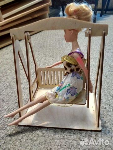 Набор мебели для кукол и куколки Набор мебели для кукол и куколки