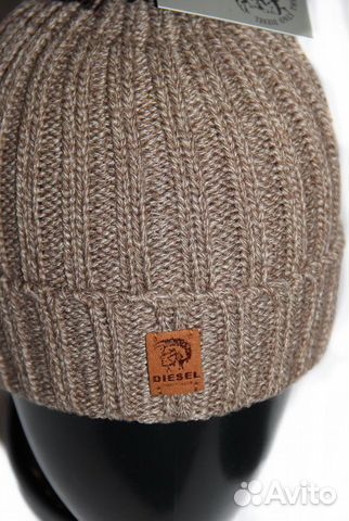 Мужская шапка -Diesel- brown beige новая Мужская шапка -Diesel- brown beige новая