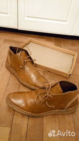 Ботинки, Clarks, кожа, оригинальные Ботинки, Clarks, кожа, оригинальные