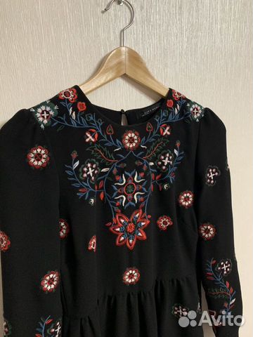 Платье вечернее zara чёрное