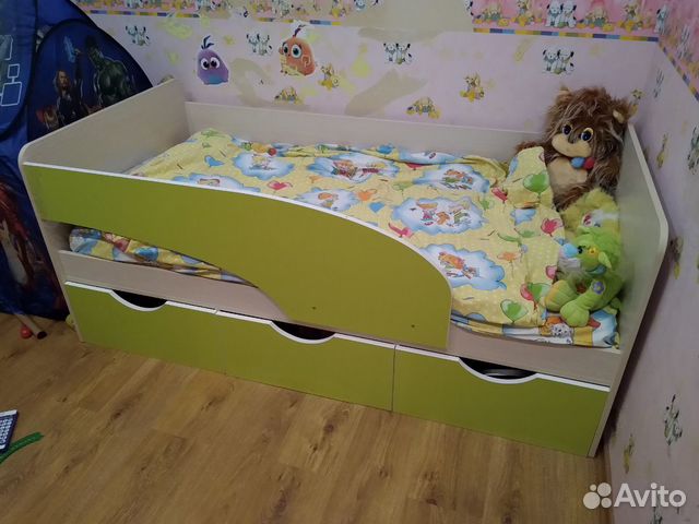 Кровать детская с матрасом торг