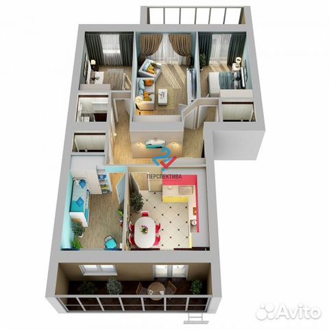 4-к квартира, 97.5 м², 8/10 эт.
