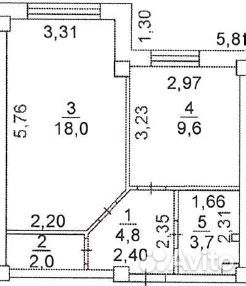 1-к квартира, 38.1 м², 1/11 эт.