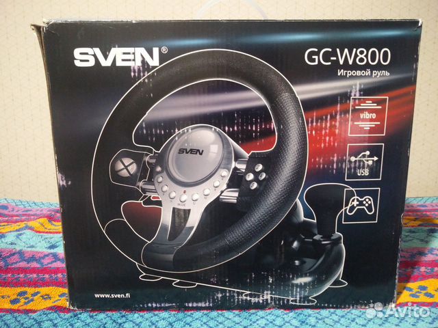 Руль sven gc w800. Руль GC-w800. Sven GC-w800. Руль для ПК Sven GC-w800 зачем диск.