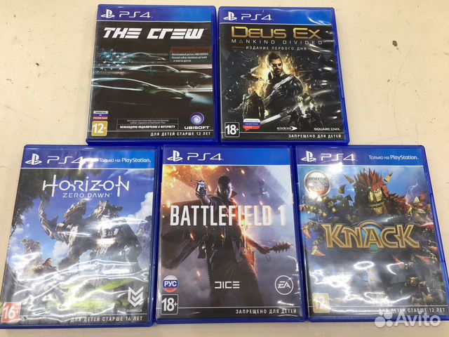 Игры Sony PS4 ассортимент Игры Sony PS4 ассортимент