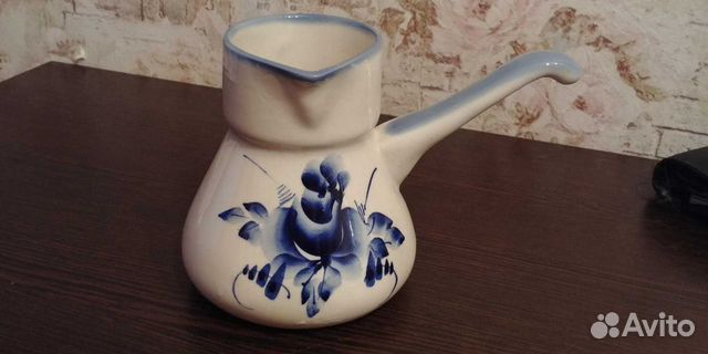 Кофейник(молочник) гжель