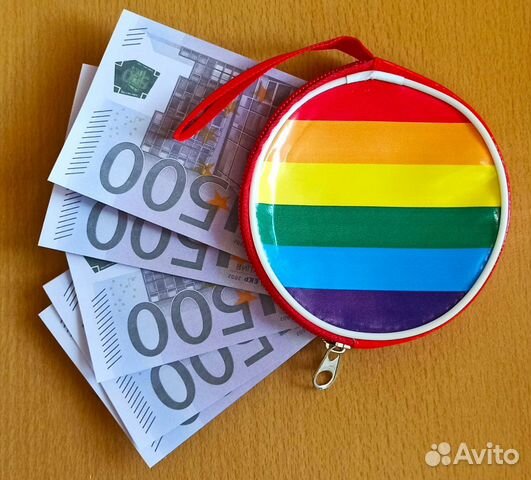 Радужный кошелёк-косметичка