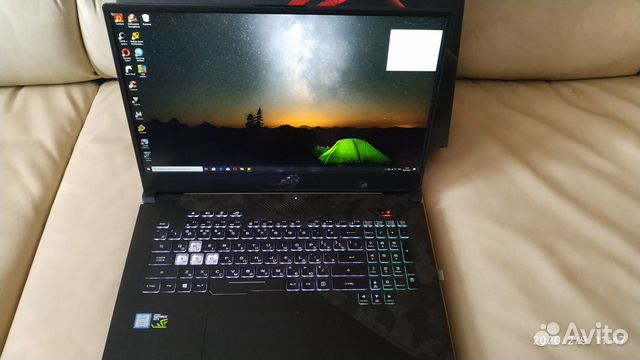 Ноутбук asus ROG Strix scar II GL704GM Ноутбук asus ROG Strix scar II GL704GM