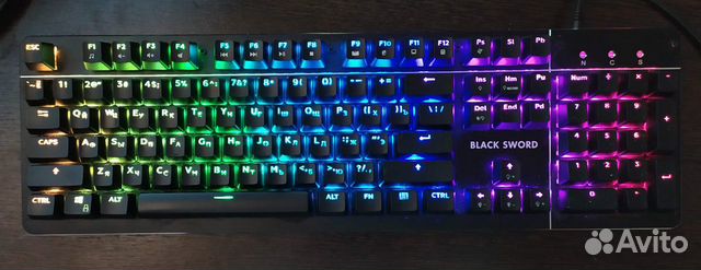 Игровая Механическая Клавиатура с rgb подсветкой Игровая Механическая Клавиатура с rgb подсветкой