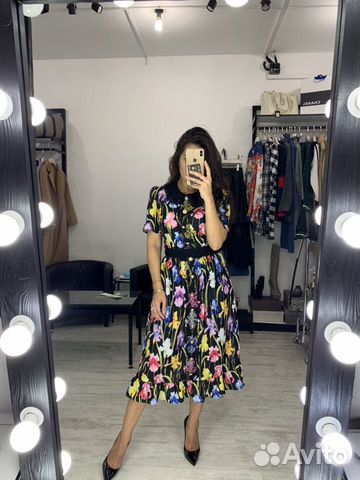 Платье Gucci с цветами Платье Gucci с цветами
