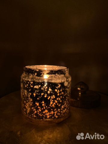 Подсвечник стеклянный, свеча Zara Home