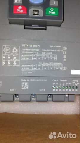 Устройство плавного пуска pstx105-600-70 Устройство плавного пуска pstx105-600-70