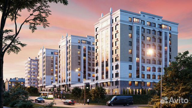 2-к квартира, 68.1 м², 2/10 эт.