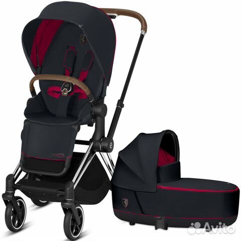 Коляска Cybex Priam 3 - Ferrari Victory black Коляска Cybex Priam 3 - Ferrari Victory black