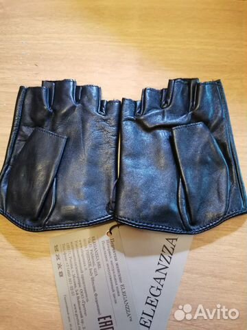 Авто перчатки eleganzza IS107 black/silver р.7,5