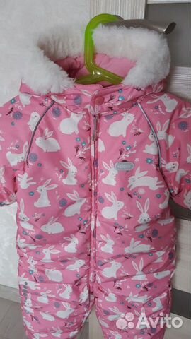 Комбинезон зимний для девочки Зайчики Комбинезон зимний для девочки Зайчики