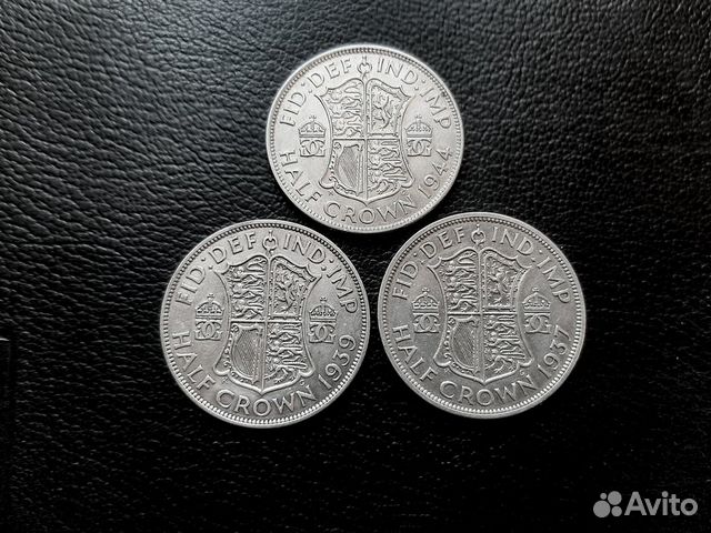 1937/39/44 1/2 Ag кроны Георга VI, см. описание 1937/39/44 1/2 Ag кроны Георга VI, см. описание