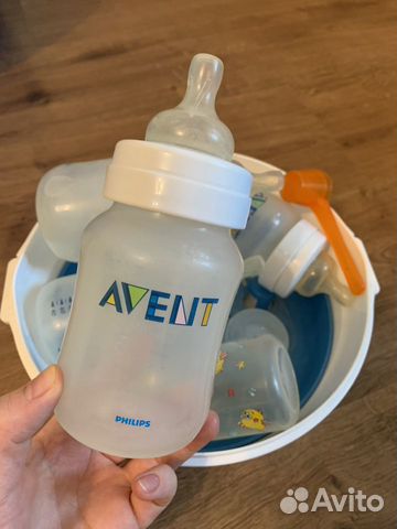 Стерилизатор для бутылочек и бутылки Avent