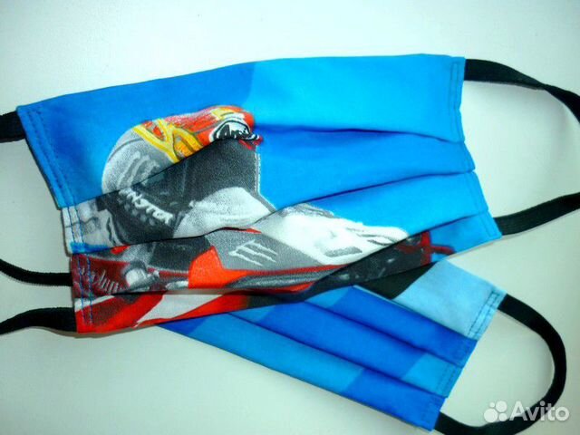 Маска для лица тканевая защитная многоразовая