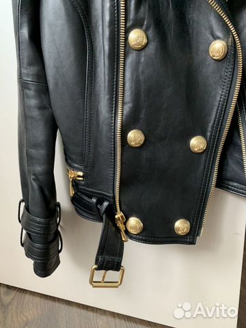 Женская кожаная куртка Balmain for Hm Женская кожаная куртка Balmain for Hm