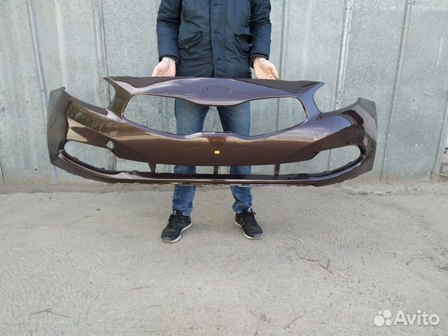 Кия Сид бампер передний Matrix Brown J5 бронза