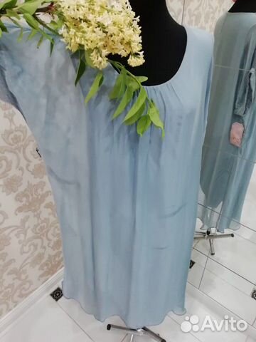 Платье шёлк и вискоза Италия 48-52 брак