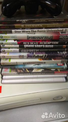 Прошитая Xbox 360 + 13 дисков Прошитая Xbox 360 + 13 дисков