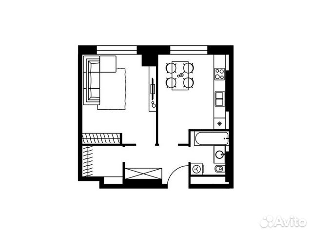 1-к квартира, 45.1 м², 5/39 эт.