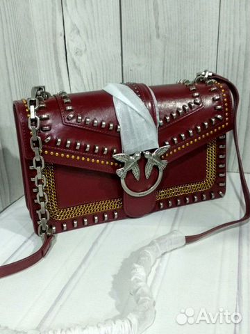 Сумка Pinko Rockstar кожаная Сумка Pinko Rockstar кожаная