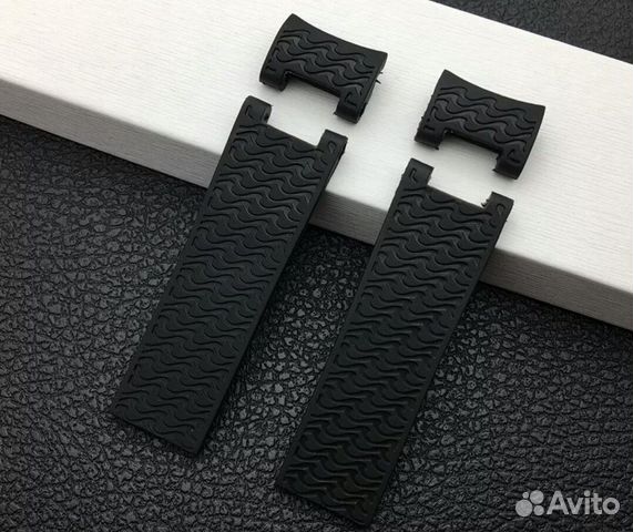 Каучуковый ремешок для часов Ulysse Nardin Black Каучуковый ремешок для часов Ulysse Nardin Black