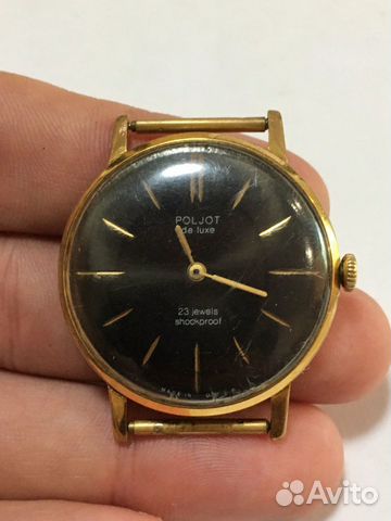 Часы наручные. Poljot/Полёт. De luxe. СССР Часы наручные. Poljot/Полёт. De luxe. СССР